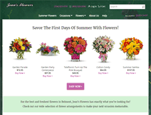 Tablet Screenshot of jeansflowers.org